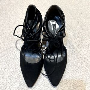 Paul Green worn once beautiful suede lace up fancy dress heels